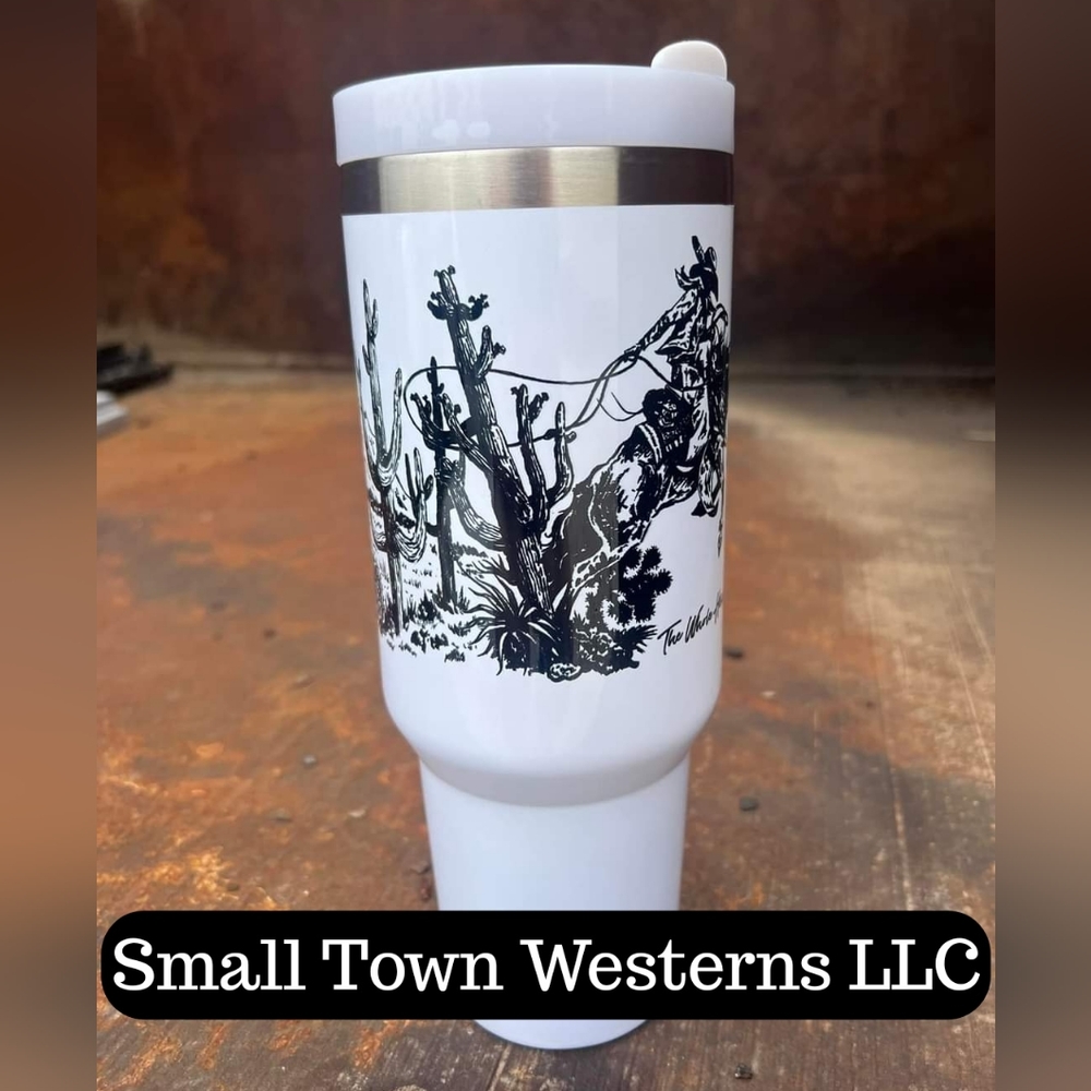Rope'em Cowboy Tumbler
